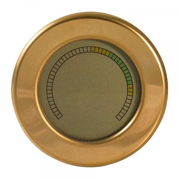 Round Digital Hygrometer with Color Gauge and Calibration
