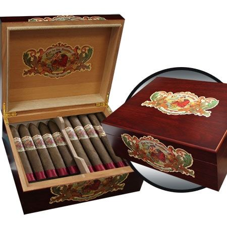 Flor De Las Antillas Desktop Humidor Mahogany With 20 Cigars