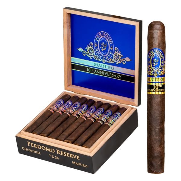 Perdomo 10th Anniversary Maduro Churchill (BOX OF 25)